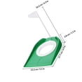 thumbnail image 2 of HOOWIFFY Green ABS Stable Golf Putting Cup for Office Use Beginners 2pcs, 2 of 8