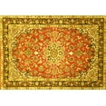 thumbnail image 1 of Ahgly Company Machine Washable Indoor Rectangle Oriental Yellow Traditional Area Rugs, 2' x 3', 1 of 4
