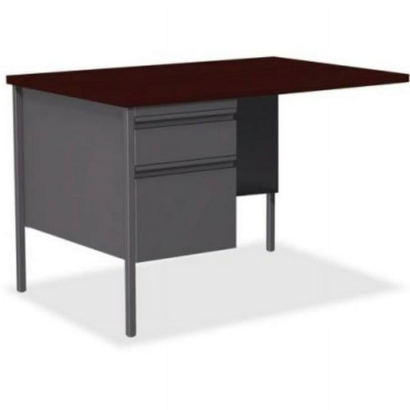 24 x 42 in. Fortress Series Left-Pedestal Return, Laminated & Mahogany
