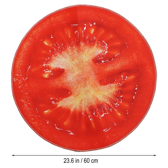 OATIPHO Water Absorbing Bath Mat Round Rug Dacron Non-slip Household Item Bedroom 1Set