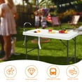 thumbnail image 4 of Ktaxon Table de Poisson Pliante avec Robinet Blanc en Plastique, 4 of 7