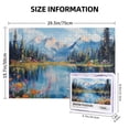 thumbnail image 5 of 1000 PCS 1000 Piece Watercolor Jigsaw Puzzles Spring Forests Lakes,Every Piece Is Unique,Relieve Stress And Enjoy The Fun Of Solving Puzzles,Charm Wooden Puzzle For Adults, 5 of 6