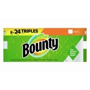 (6 pack) Bounty Paper Towels, White, 8 Triple Rolls, 8 Count