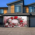 thumbnail image 2 of teapwant Christmas Wreath Pattern Garage Banner, 2 of 5