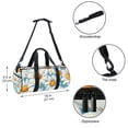thumbnail image 5 of Daisy Large Capacity Sports Bag, nice for Luggage, Travel Tote, Soccer, and Weekender Use, with 17.7-inch Size and Interior Zipper Pocket, 5 of 6