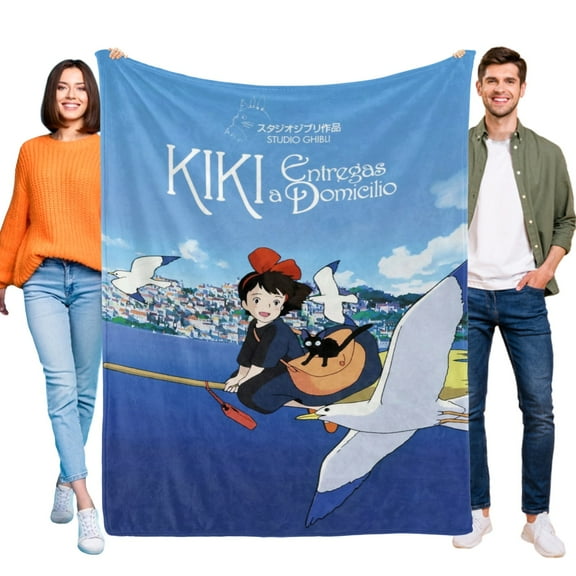 Throw Blanket for Kiki's Delivery Service Bed Couch Flannel Blanket for Kids Boys Girls Gifts Soft Warm Home Decor 30x40 Inch