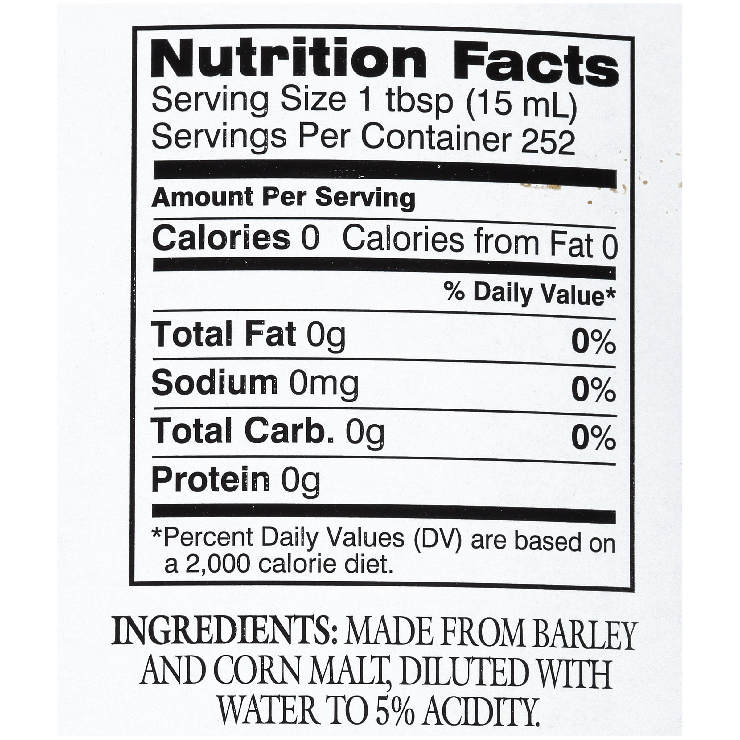 HEINZ English Style Malt Vinegar, 1 gal. Jug (Pack of 4)