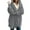 Dark Gray, variant on Fesfesfes Women's Cardigan Open Front Hooded Coat with Pockets Fleece Cardigan Plush Coat Clothes Sale