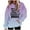 Purple, variant on Jinhomg Novelty Sweatshirt for Women Trendy Gradient Color Letter Print Hoodies Oversized Casual Comfy Thin Fleece Pullover Tops with Kangaroo Pocket Fall Saving Black XL