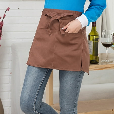 

Sup12LIY Apron Sleeve Prime Day Deals Waist Short Apron Hotels Restaurant Cafe Waiters and Waitresses Uniforms Aprons
