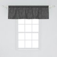thumbnail image 2 of Ambesonne Black and White Window Valance, Aborginial Art, 54" X 18", Grey Black White, 2 of 3