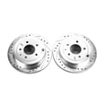 thumbnail image 2 of Power Stop Rear Pair of Drilled and Slotted Brake Rotors JBR575XPR Fits 2004 Mazda MPV, 2 of 4