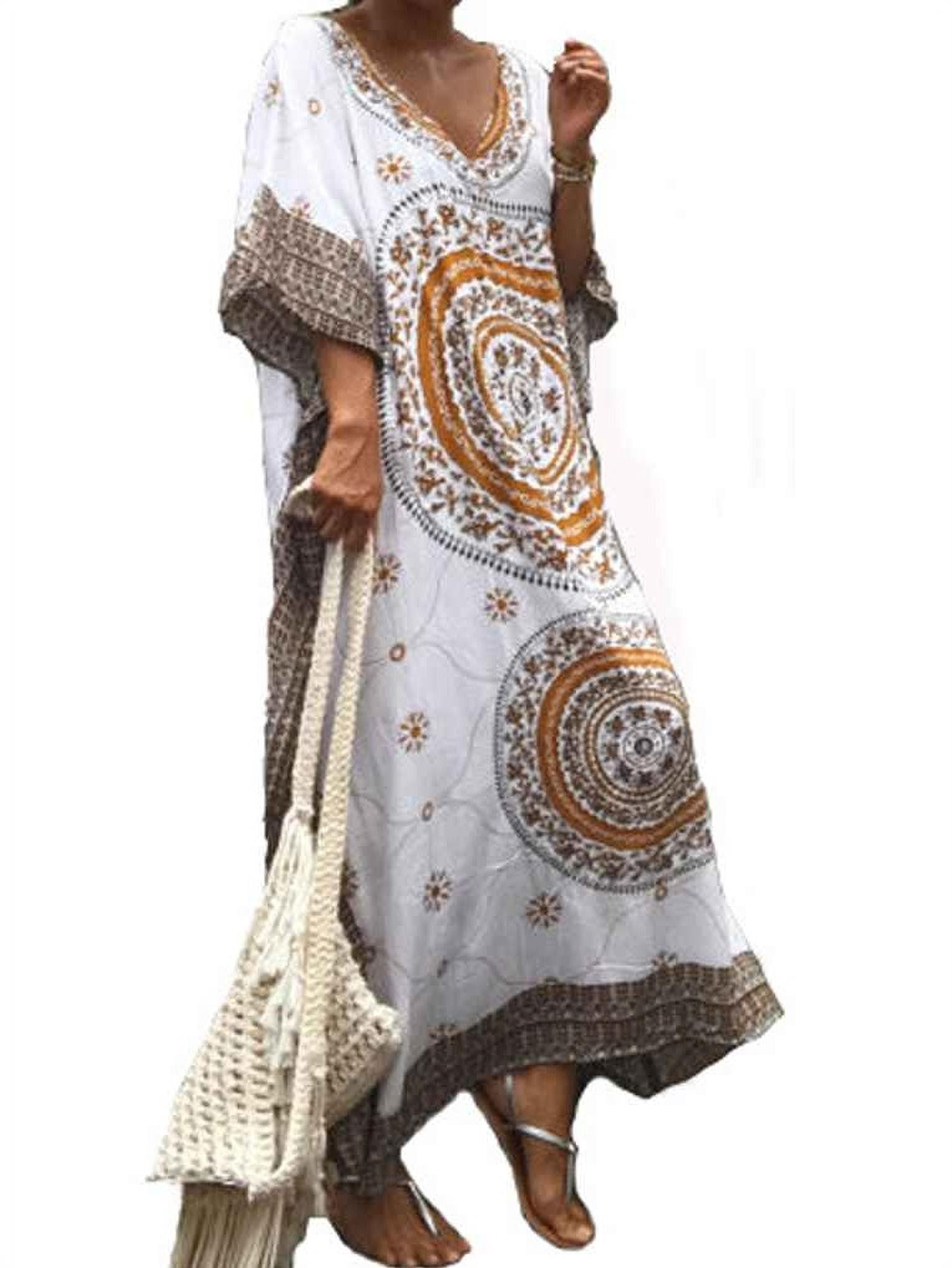 Plus Size Polyester Kaftan Dresses 