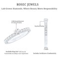 thumbnail image 5 of Rosec Jewels Lab Created Diamond Engagement Ring | EF-VS Grade Minimalist Diamond Ring - Ready to Gift, 14K White Gold, US 11.00, 5 of 8