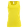 thumbnail image 1 of SOLS - Camiseta deportiva sin mangas para mujer (Amarillo Neón), 1 of 3
