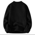 thumbnail image 4 of ZXLBBD Mens Fashion Solid Color Simple Crew Neck Sweater Sweater Casual Outdoor Cozy Daily Wear, 4 of 4