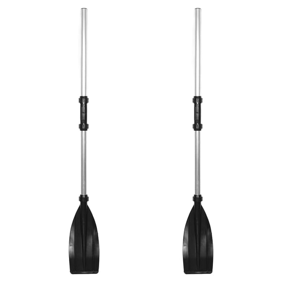 RUNROTOO 2 Pairs of Detachable Black Boat Oars Lightweight Paddleboard Paddle for Inflatable Boats