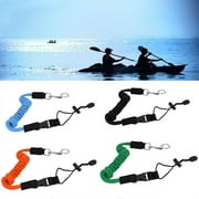 HEVIRGO Kayak Paddle Rope, Kayak Canoe Paddle Surfboard Boat Surfing Safety Elastic Leash Rope Cord Lanyard, Yellow