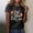 Black, variant on Graphic Tennis Tees for Women T-Shirts T Women's Fall For Jesu He Never Leaves Autumn Vibe Printed T Shirt Comfort Top for Everyday Wear Black S
