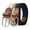 1129-Navy blue and Beige, variant on Belt for Men 2 Pack Elastic Braided 1 3/8" Stretch Men Belts for Casual Pants and Jeans,Gift Box