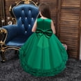 thumbnail image 4 of Esaierr Kids Dress Princess Dress 3-10Y Toddler Flower Fluffy Dress Piano Performance Dress Sleeveless Party Gown Birthday Dress Photography Prop Special Occasion Dress, 4 of 7