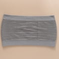 thumbnail image 5 of Delconic Seamless Bandeau Tube Top for Women Stretch Strapless Ribbed Crop Top Lightweight Breathable Pullover Design Gray 38, 5 of 5