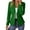Green, variant on Women Fitted Blazer Jacket Lapel Collar Long Sleeve Metal Button Decor Slim Waist Tailored Business Casual Office Outer Coat White S