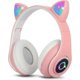 thumbnail image 1 of (pink) Wireless Bluetooth Headset Kids Headset Foldable Cat Headset With Stereo Microphone Kids Bluetooth Headset For Pc Phones., 1 of 5