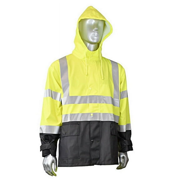 Radians Class 3 Fortress Rain Jacket, Green - Large