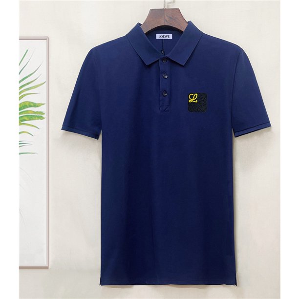 L0EWE Camisa polo De Algodón Bordada Con Logotipo De Manga Corta Para Hombre S-4XL