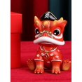 thumbnail image 2 of Creative New Chinese Lion Dance Toy Style China-Chic Lion Resin Lucky Lion Dance Home Decoration Ornament New Year's Gift 11cm/4.33in, 2 of 11