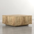 thumbnail image 2 of Simpli Home Lockhart 30 inch Wide Solid Mango Wood Square Coffee Table, Natural Blonde, 2 of 8