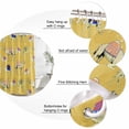 thumbnail image 3 of Yellow Camels Bathroom Shower Curtains with 12 Hooks Polyester Waterproof Shower Curtain for Stalls and Bathtubs Modern Watercolor Cute Funny Animals Decorative Bathroom Privacy Curtain 54x78 Inches, 3 of 9