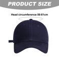 thumbnail image 2 of Gorra de béisbol con circunferencia de cabeza grande ajustable de 57 a 61 cm, gorra rígida para hombre y mujer, gorra de verano de color sólido para cubrir la cara, 2 of 5
