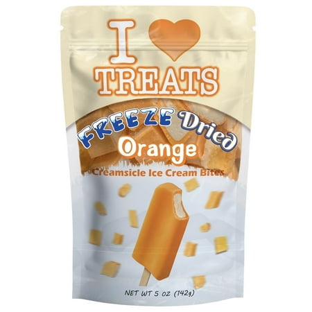 Freeze Dried Orange Creamsicle Ice Cream Bites