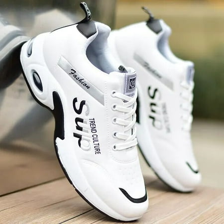 NAYUKA White Black 3 Striped Sneakers Men Vulcanized Shoes Casual Mens Sneakers Autumn Spring Wedge Shoes Sneakers For Boys Students