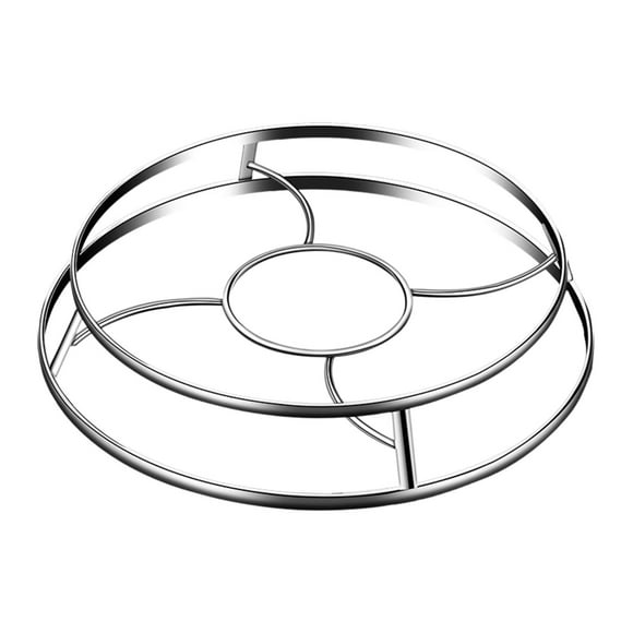 Rejilla para vaporera de acero inoxidable, soporte para Wok, estantes para enlatar, olla de leche, rejilla para cocinar al antideslizante,