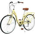 thumbnail image 2 of Beach Cruiser Bike for Women 24/26 Inch Ladies Bike 10 Speed Complete Cruiser Bikes with Dual V-Brake and Adjustable Seat, Adult City Bike for Women, Men, 2 of 8