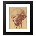 thumbnail image 2 of Jean-Baptiste Greuze 20x24 Black Modern Framed Museum Art Print Titled - Head of an Old Man (1755), 2 of 5