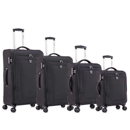 Four-piece fabric luggage set,suitcase for travel, school and business trip (20/24/28/32in)