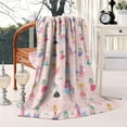 thumbnail image 2 of Dancing Princess Unicorns Pattern Blanket,Comfortable Soft Lamb Wool Throw Blanket,All Season,Warm Lightweight Blankets for Sofa Bed Couch Living Room Chair,50"x60", 2 of 4