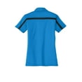 thumbnail image 6 of Port Authority Ladies Silk Touch Performance Colorblock Stripe Polo-XL (Brilliant Blue/ Black), 6 of 6