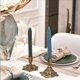 thumbnail image 5 of 4 Candelabros, Candelabros Cónicos para Candelabros, Candelabros de Metal Vintage de Latón Dorado, 5 of 9