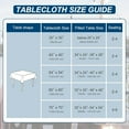 thumbnail image 5 of Rectangle Tablecloth - x - Washable Polyester Rectangular Table Cloth for Dining Room Tables Stain and Spillproof Table Cover, 5 of 5