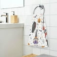 thumbnail image 6 of GZHJMY Halloween Gnome Cotton Hand Towel Set of 2, Highly Absorbent Soft Fingertip Towels for Bathroom Kitchen Hotel Gym Spa, 16 x 28 Inch Washcloths, 6 of 7