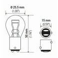 thumbnail image 3 of HELLA 7528TB Bulb 7528 12V 21/5W Bay15D S8 (2), 3 of 8