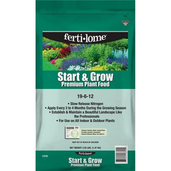 Fertilome 413745 3.25 lbs 19-6-12 Start & Grow Premium Plant Food - CA MP12