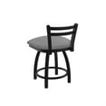 thumbnail image 2 of 411 Jackie 18" Low Back Swivel Vanity Stool with Black Wrinkle Finish and Canter Red Seat, 2 of 2
