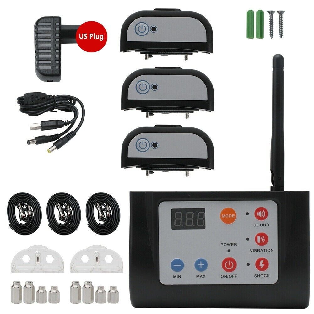 iMeshbean 2000 Feet Electric Wireless Dog Fence w/ 3 Rechargeable