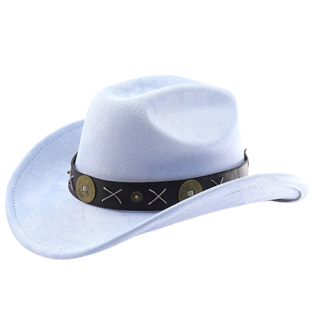 Western Style Cowboy Hat Curved Brim Ideal For Outdoor Adventure Travel Riding And Everyday Use